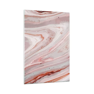 Glass picture - Liquid Pink - 80x120 cm