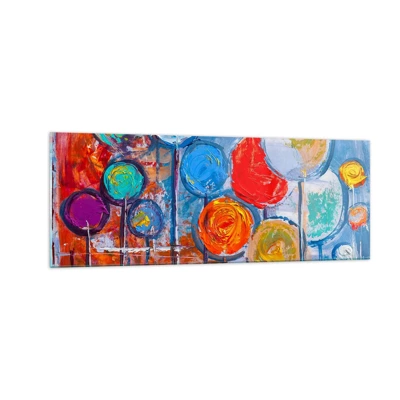 Glass picture - Lolly Sticks - 140x50 cm