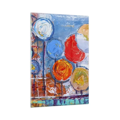 Glass picture - Lolly Sticks - 80x120 cm