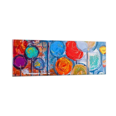 Glass picture - Lolly Sticks - 90x30 cm