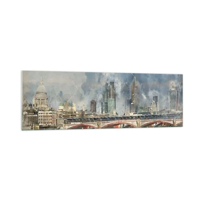 Glass picture - London in Its Beauty - 160x50 cm