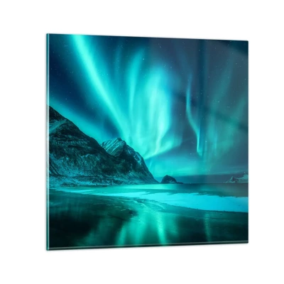 Glass picture - Miracles of the North - 60x60 cm