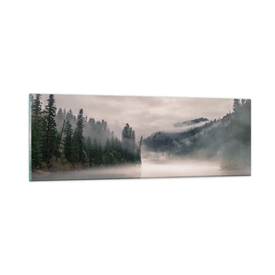 Glass picture - Musing in the Fog - 90x30 cm