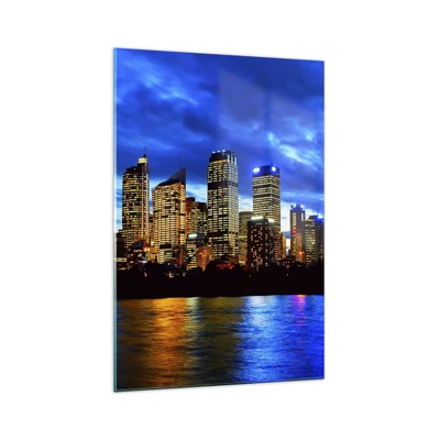 Glass picture - Night of Lights and Colours - 70x100 cm