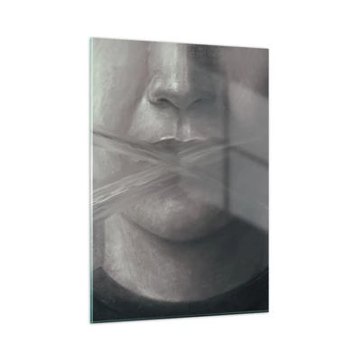 Glass picture - Not a Word - 50x70 cm