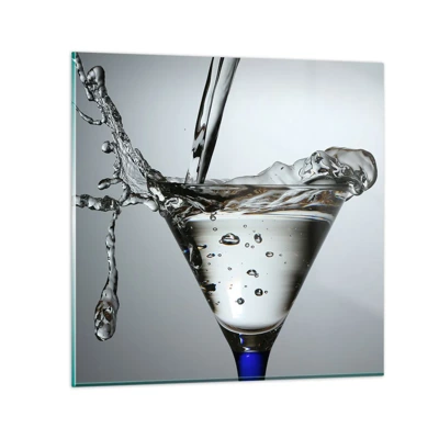 Glass picture - On the Brim of a Glass - 70x70 cm