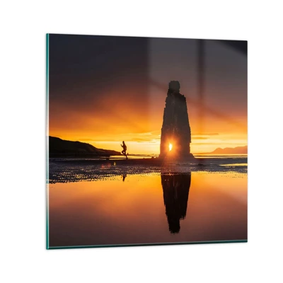 Glass picture - Only You and Nature - 50x50 cm
