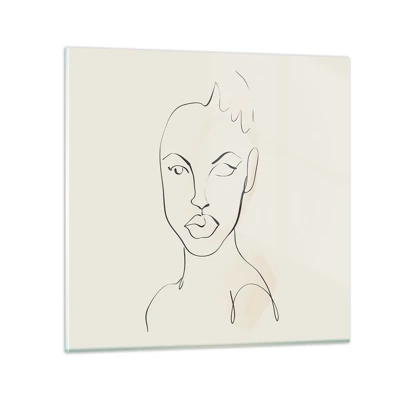 Glass picture - Outline of Sensuality - 30x30 cm