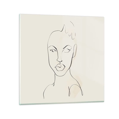 Glass picture - Outline of Sensuality - 40x40 cm
