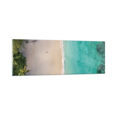 Glass picture - Paradise Beach - 90x30 cm