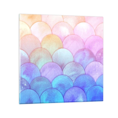 Glass picture - Pearl Scale - 70x70 cm