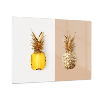 Glass picture - Pineapple for Us - 70x50 cm