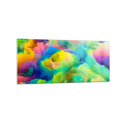 Glass picture - Rainbow Fluff - 120x50 cm