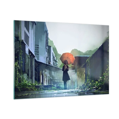 Glass picture - Refreshing Rain - 100x70 cm