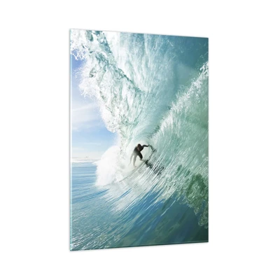 Glass picture - Riding the Wave - 50x70 cm