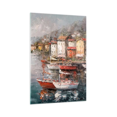 Glass picture - Romantic Marina - 70x100 cm