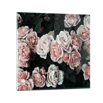 Glass picture - Rose Ensemble - 50x50 cm