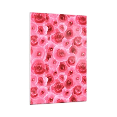 Glass picture - Roses at the Bottom and at the Top - 70x100 cm