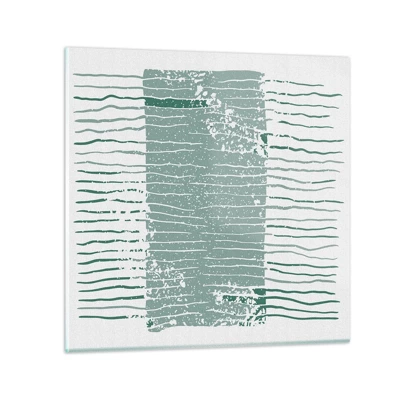 Glass picture - Sea Abstract - 70x70 cm