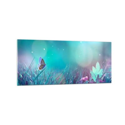 Glass picture - Secret Life of a Meadow - 120x50 cm