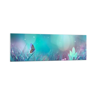 Glass picture - Secret Life of a Meadow - 160x50 cm