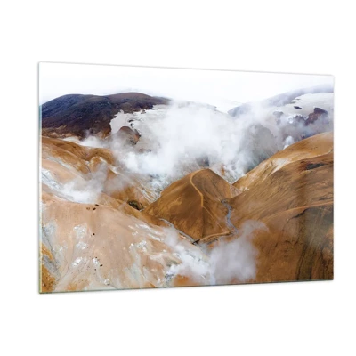 Glass picture - Severe Beauty of Iceland - 120x80 cm