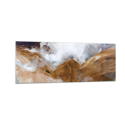 Glass picture - Severe Beauty of Iceland - 140x50 cm