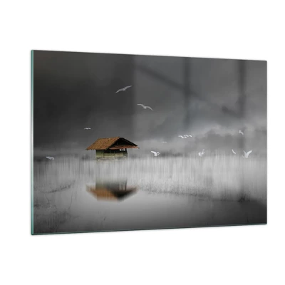 Glass picture - Shelter from the Rain - 120x80 cm