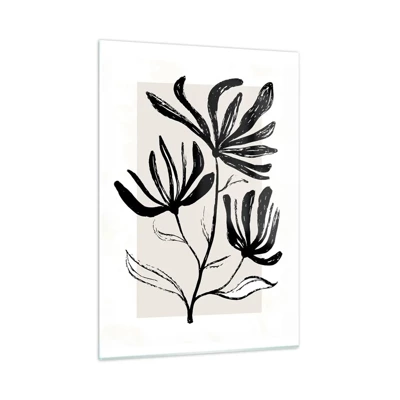 Glass picture - Sketch for a Herbarium - 50x70 cm