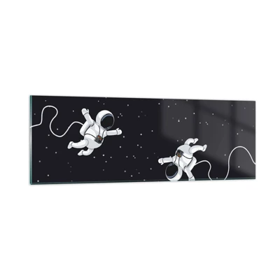 Glass picture - Space Dance - 90x30 cm