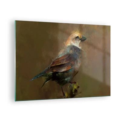 Glass picture - Sparrow, a Little Birdy - 70x50 cm