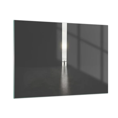 Glass picture - Step to Bright Future - 100x70 cm