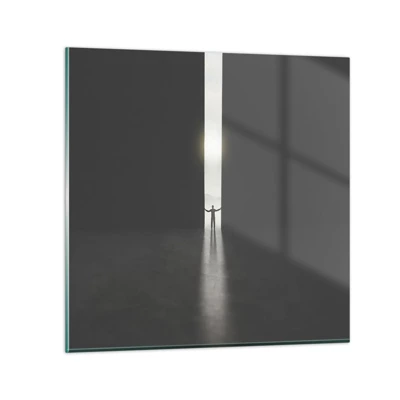 Glass picture - Step to Bright Future - 40x40 cm