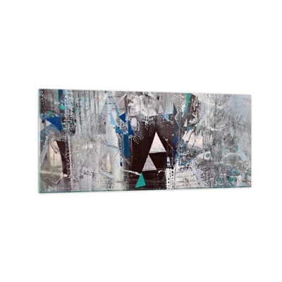 Glass picture - Superior Order of Triangles - 120x50 cm
