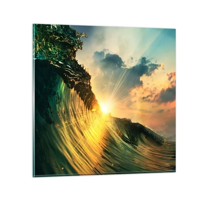 Glass picture - Surfer, Where Are You? - 60x60 cm