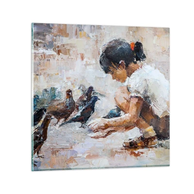 Glass picture - The Little Ones - 70x70 cm