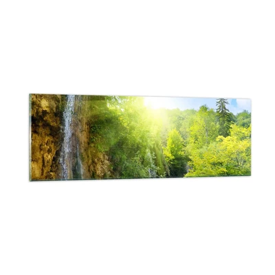 Glass picture - This Must Be Eden - 90x30 cm