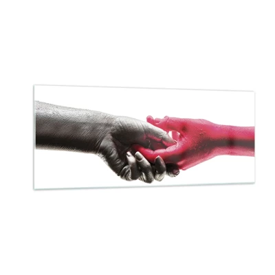 Glass picture - Together, although Different - 100x40 cm