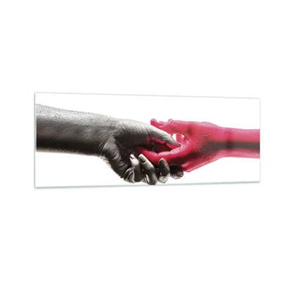 Glass picture - Together, although Different - 140x50 cm