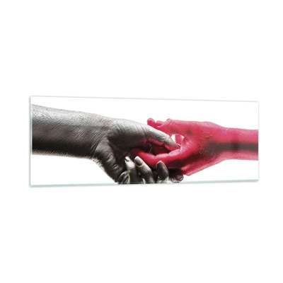 Glass picture - Together, although Different - 90x30 cm