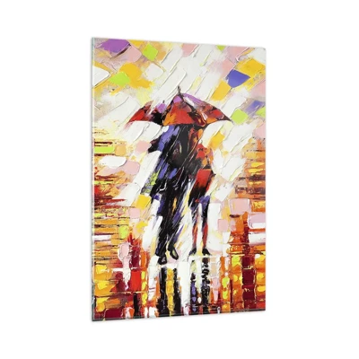 Glass picture - Together through Night and Rain - 80x120 cm