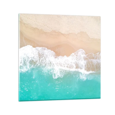 Glass picture - Touch Full of Caress - 50x50 cm