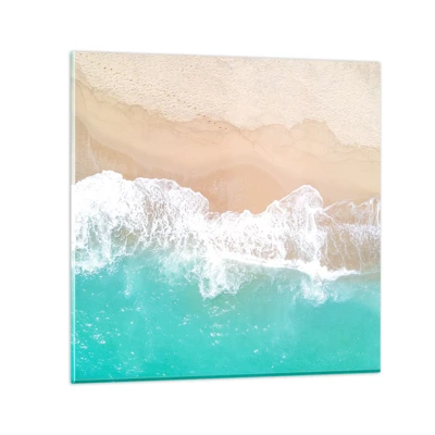 Glass picture - Touch Full of Caress - 60x60 cm