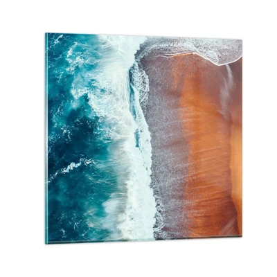 Glass picture - Touch of the Ocean - 60x60 cm