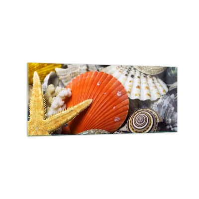 Glass picture - Treasures of the Ocean - 120x50 cm