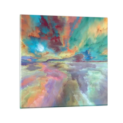 Glass picture - Two Skies - 40x40 cm