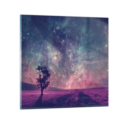 Glass picture - Under Magical Sky - 30x30 cm