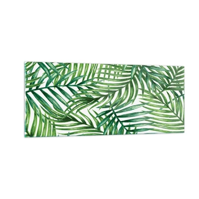 Glass picture - Under the Green Canopy - 100x40 cm