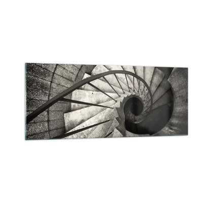 Glass picture - Up the Stairs and Down the Stairs - 100x40 cm