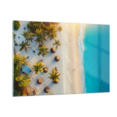 Glass picture - Welcome to Paradise - 120x80 cm